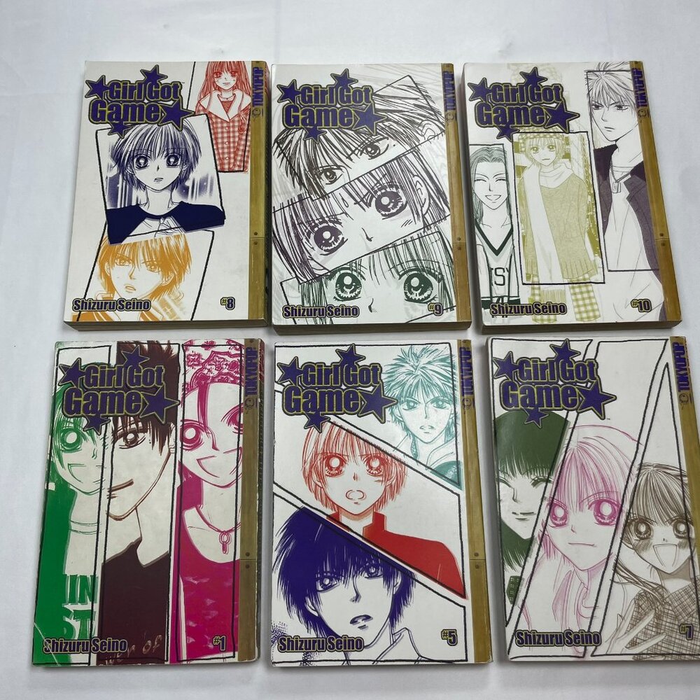 Girl Got Game Manga Lot - Volumes 1, 5, 7, 8, 9, 10 - Shizuru Seino Tokyopop